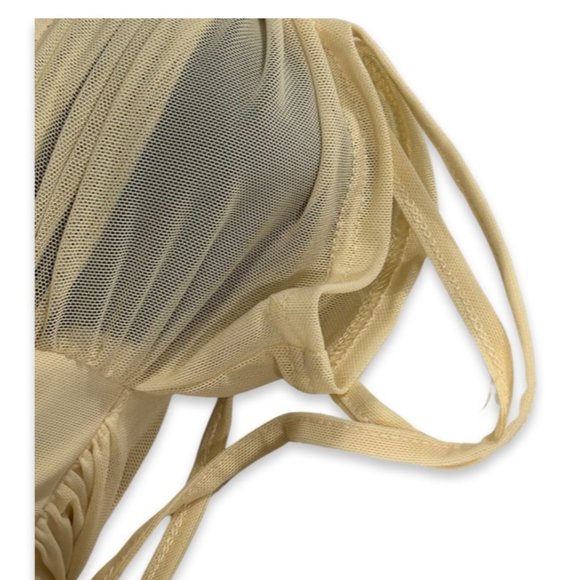 Windsor Women's Cream Colored Padded Clasp Secured Bustier Size Small - Picture 5 of 12